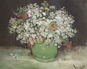 Vincent Van Gogh Vase with Zinnias and Other Flowers (nn04) USA oil painting reproduction